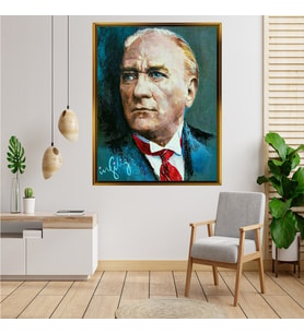 ÇERÇEVELİ ATATÜRK TABLO S163