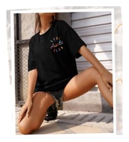 Baskılı T-shirt - Siyah