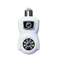Rose Ahd-30125 Ampul Tipi Çift Lensli Hareket Takipli Akıllı Kamera  (Beyaz)