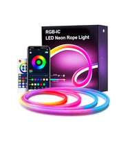 Neon LED Esnek Aydınlatma - RGB MAGIC SMART - 5 Metre Paket IP67 - Uzaktan Kumanda + Uygulama GO-53-vice