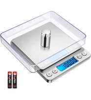 Dijital Ekran Kuyumcu Mutfak Eczane ve Epoksi Uygun Hassas Terazi 500 Gr. Kapasite /0.01 Gr. Hassasiyet Tartı Professional Lcd Ekran
