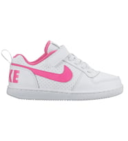 Nike Court Borough Low 2 Leather Gerçek Deri Bantlı Lastik ipli Beyaz Spor Ayakkabı