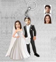Kişiye Özel Gelin Dağmat Ahşap Anahtarlık-9