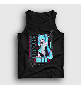 Presmono Unisex Siyah Poster Hatsune Miku Anime Atlet 539653tt