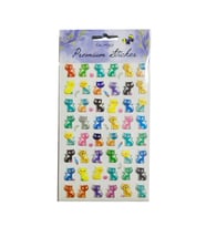Puf Sticker Balıklı Kedi
