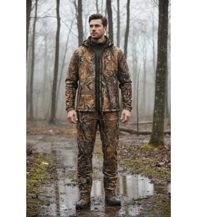 Tagon Softshell (Su Geçirmez) Orman Desen Kamuflaj Takım