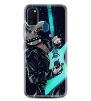 Samsung M21 M22 M23 M30 M31S M32 Kılıf Desenli Silikon Dog Guitar 1789