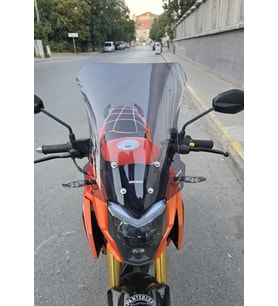 MOTOCAM Arora ARS 200 Ön Cam 2022-2026 Model 46cm Füme Renkli 4mm