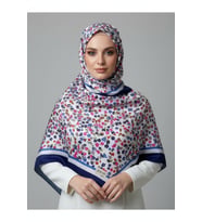 İpekten Exclusive Çiçek Desenli Pamuklu Şal 180x70