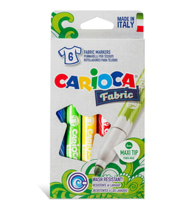 Carioca Fabric Tekstil kumaş Boya Kalemi 6 lı