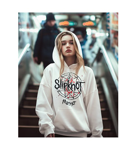 Slipknot Maggot Yazılı Unisex Oversize Müzik Grubu Rock Metal Hoodie