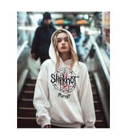 Slipknot Maggot Yazılı Unisex Oversize Müzik Grubu Rock Metal Hoodie