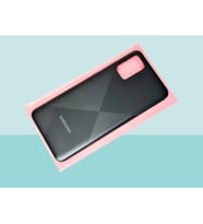 Tkgz - Samsung Galaxy A02S FULL KASA Arka Kapak Batarya Kapağı - SİYAH