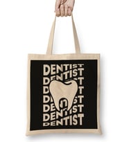 Dentist Diş 01 Bez Çanta Uzun Saplı