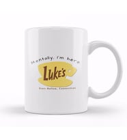 Mentally I'm Here Lukes Diner Kupa Bardak Porselen