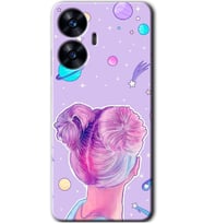 Realme C55 Kılıf HD Desen Baskılı Kılıf - Uzaylı Kız