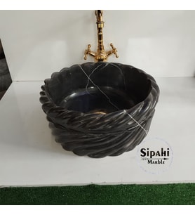 Toros Siyah Burma Model Çanak Lavabo