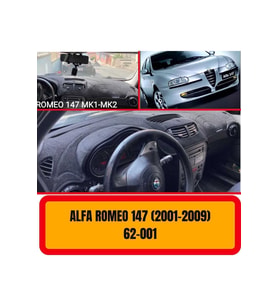 Alfa Romeo 147 Mk1 - Mk2 2001-2009 Ön Örtüsü Göğüs Panel Torpido Koruma Koruyucu Halısı Yedek