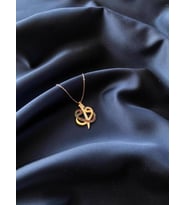 Rose Kaplama vavlı Gümüş kolye (Karışık)
