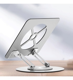 Lexroo Taşınabilir Katlanabilir Folding Alüminyum Notebook Stand Alüminyum Ayarlanabilir Açı Ve
