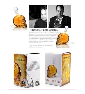 1000 ml Crystal Head Kuru Kafa İçki Şişesi