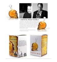 1000 ml Crystal Head Kuru Kafa İçki Şişesi