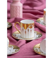 Allura 6 Kişilik Kahve Fincanı Takımı - 90 ml