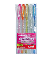 Uni-ball Signo Sparkling 1.0 Jel Kalem 5'li Set 