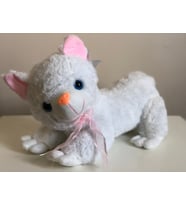 Sesli Miyavlayan Peluş Kedi 35cm (Pembe)