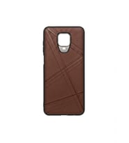 Redmi Note Pro 9 Deri Desen Kahve Telefon Kılıfı