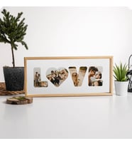 LOVE Fotoğraf Baskılı Ahşap Tablo