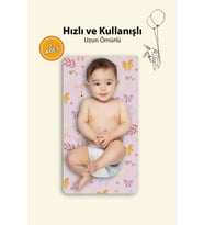 MAtGo Baby Kuğulu Bebek Alt Açma Matı Minderi Yıkanır Sıvı Geçirmez Bakım Pad Örtüsü 35x65cm 2 Adet