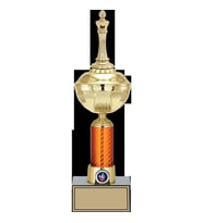 ODAK KUPA - Figürlü Kupalar - Satranç Figürlü Kupalar FG-055 C - 37 cm