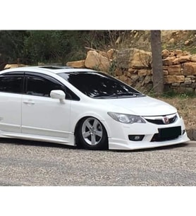Honda Civic Fd6 Makyajlı Kasa Typer Ön Ek Karlık Mat Siyah Plastik 2009 2010 2011 2012