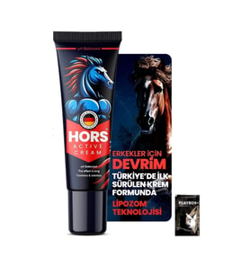Süper Hors Active Cream Gecikme Ve Sertleşme P.enis Kremi 50ml 1 Adet + 1 Adet Jel