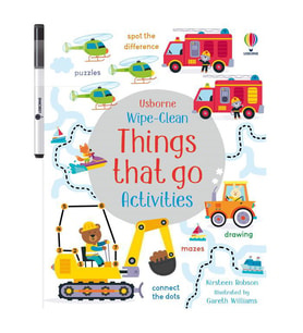 Wipe-Clean Things that go Activities Usborne Publishing