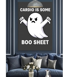 Komik Cardio Boo Shee Dekoratif Kanvas - Mdf Ahşap Tablo