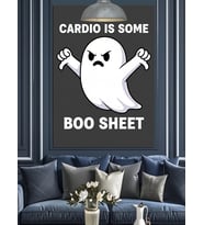 Komik Cardio Boo Shee Dekoratif Kanvas - Mdf Ahşap Tablo