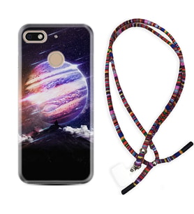 General Mobile GM8 Go GM9 GM20 Pro Plus Kılıf Boyun Asklı Rasta Silikon Super Planet 1797