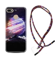 General Mobile GM8 Go GM9 GM20 Pro Plus Kılıf Boyun Asklı Rasta Silikon Super Planet 1797