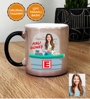 Kişiye Özel Karikatürlü Eczacı Hediye Kupa Bardak Sihirli Kadın Eczacıya Tıp Bayramı Hediyesi
