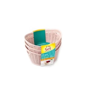 Üçsan UCS 3927 Örgü Oval Sepet (Çok Renkli)