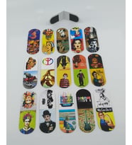 Giftsturkiye Kitap Ayracı Içi Mıknatıslı Ufak Ebat Vintage Retro (15 Adet) GFTAYR5170