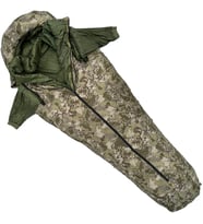 Bushlove Snag Military -44C 800 Fill Kamuflaj Kaz Tüyü Ultralight Uyku Tulumu (Kolları Çıkabilir) (Karışık)