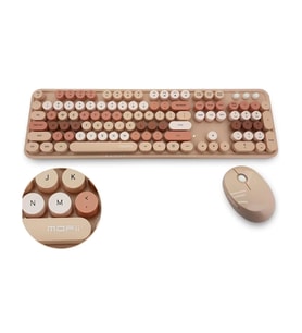 Mofii Kahverengi Sweet Dm Combo Klavye Mouse Set