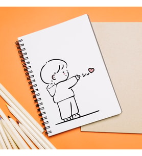 Erkek Karakter Tasarımlı Defter