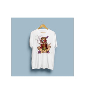 Oversize Hippi Tasarım unisex T-shirt