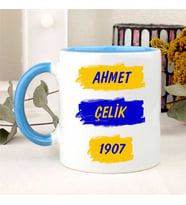Sarı Lacivert Taraftar Kupa Bardak