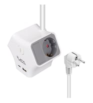 VEA VE-G903YC 3 Lü Priz Usb li Type-c Girişli Çoklu Priz 1.5 Metre Kablolu Uzatma Kablosu 3860 Watt 16 Amper