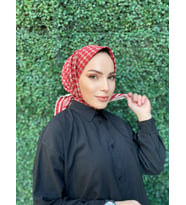 BORDO Emproyal Monogram Eşarp